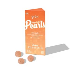 Tangelo Pearls 2:1:1 THC:CBC:CBG  10 Pack  Gummies  THC: 100mg, CBD: 50mg