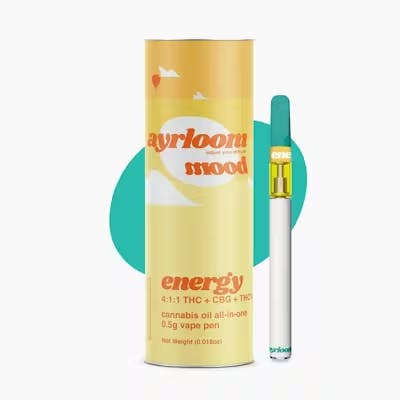 Energy Mood THC:THCV:CBG Disposable 1g - Image 3
