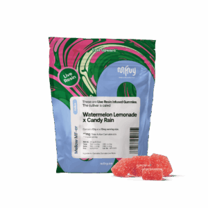 Watermelon Lemonade X Candy Rain  Live Resin Gummies  10 Pack  100mg